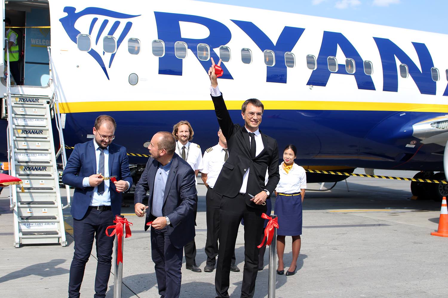 В Україну прибув перший літак авіакомпанії Ryanair