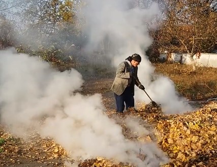 У Чернівцях продовжують боротися з паліями листя і сміття