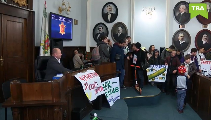 У Чернівцях активісти просять депутатів дозволити облаштувати скейт-парки