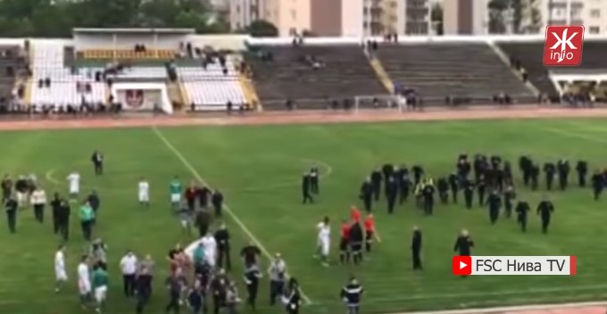 Фанати вінницької “Ниви” після матчу побили головного арбітра (відео 18+)
