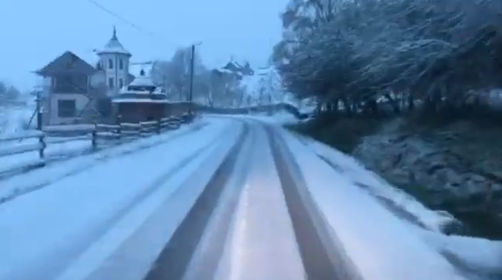 7 травня Карпати засипає снігом (відео)