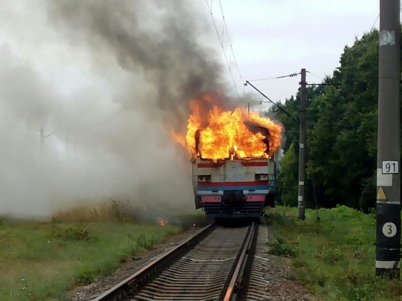 На Вінниччині згорів вагон електрички “Козятин-Жмеринка”
