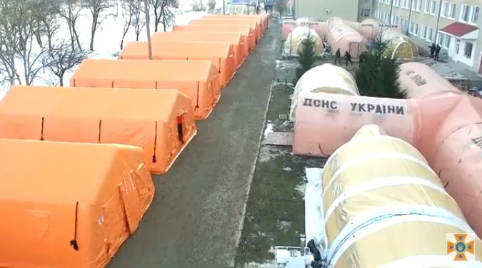 В Івано-Франківській області розгорнули мобільний госпіталь (відео)