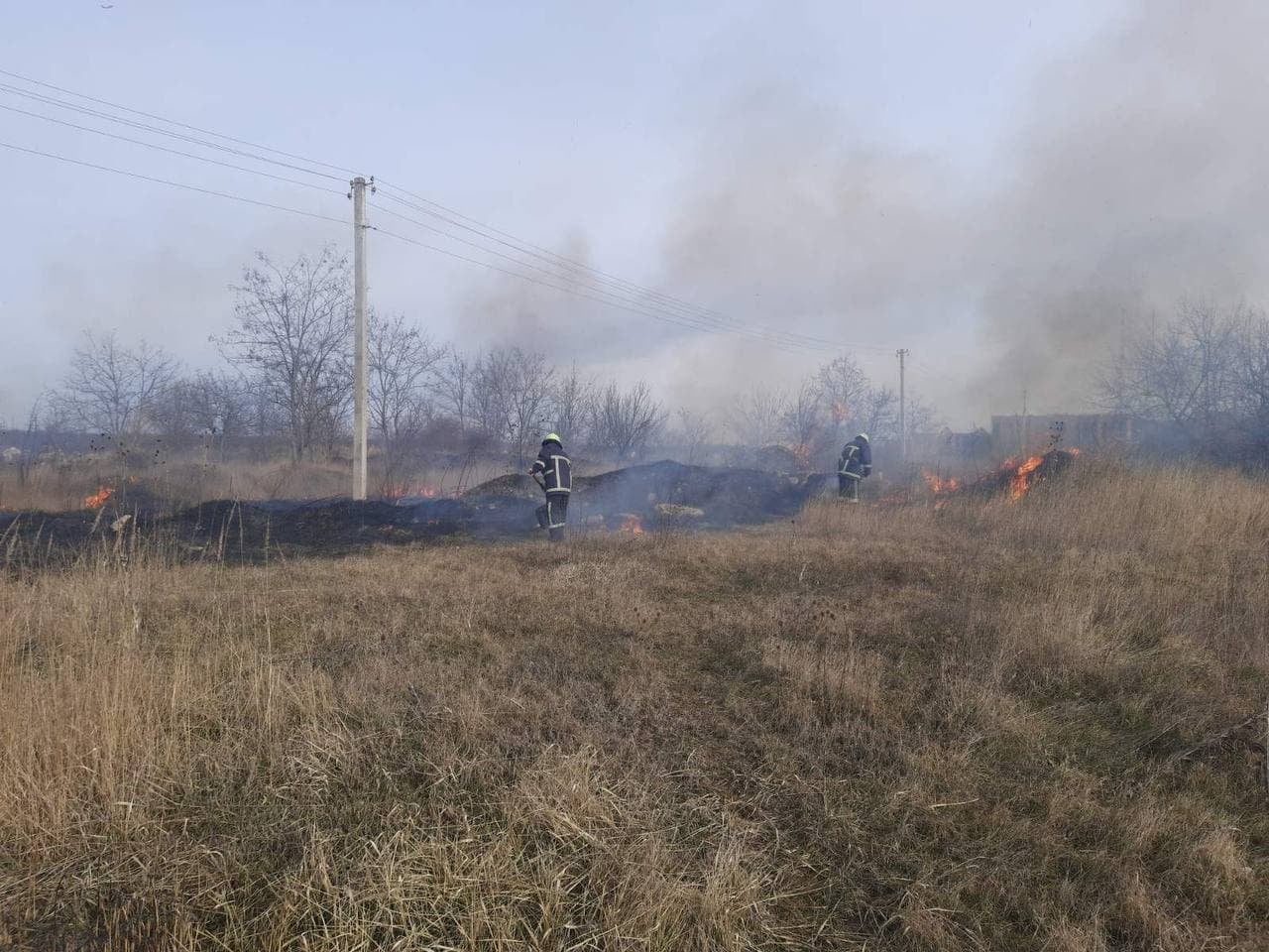 Горіла суха трава: на Буковині за минулу добу рятувальки ДСНС загасили дві такі пожежі