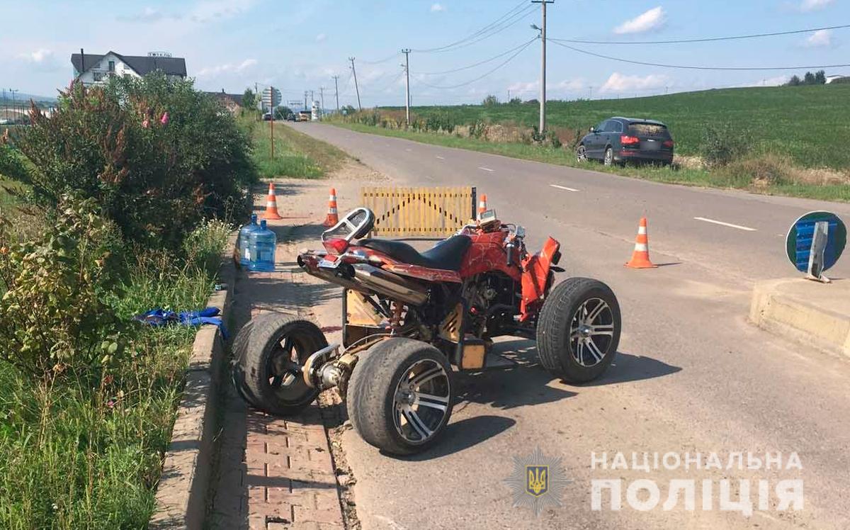 На Новоселиччині трапилась ДТП: неповнолітній перекинувся на квадроциклі