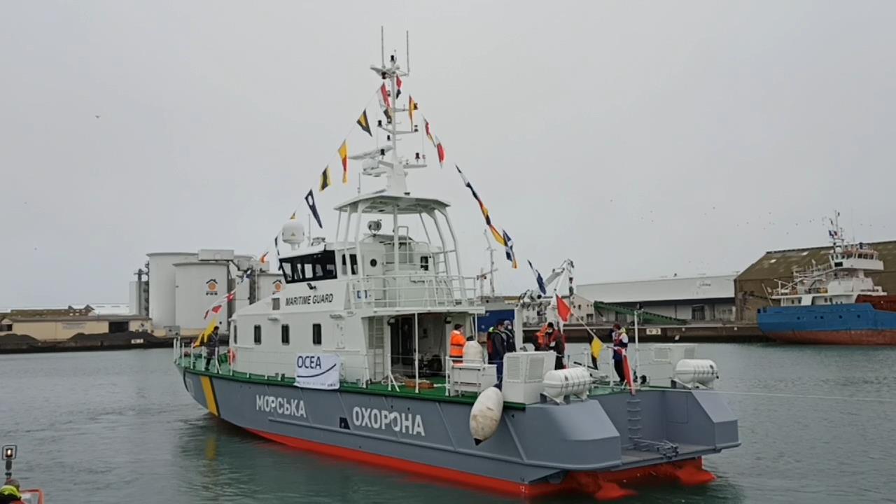 У Франції на воду спустили перший катер для охорони морських кордонів України