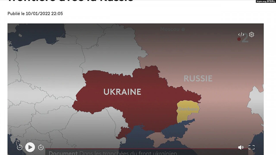 Французький телеканал пояснив, чому показав карту з “російським Кримом”