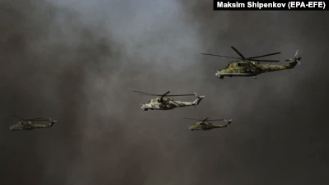 Росія переміщує гелікоптери до кордону з Україною — ЗМІ