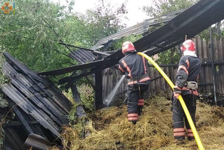 Дитячі пустощі  призвели до пожежі: на Буковині згоріли 4 тонни сіна