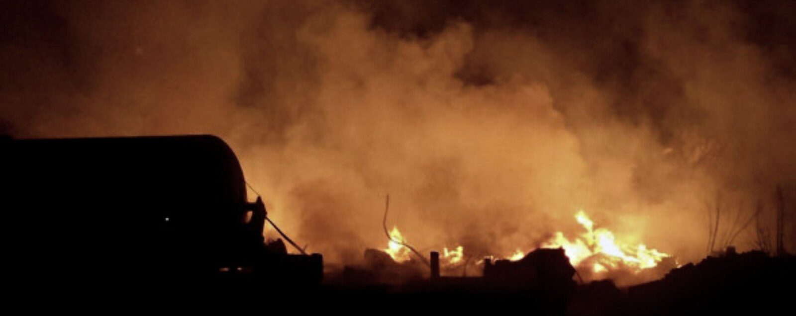На Херсонщині окупанти під штучною димовою завісою підірвали власний потяг