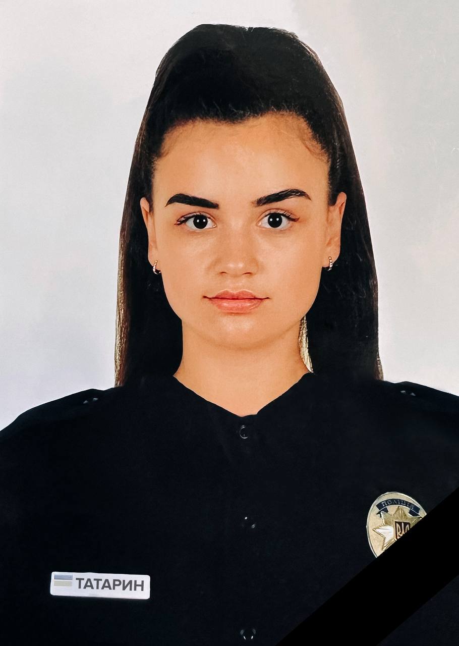 У Чернівцях під час виконання службових обов’язків загинула 22-річна патрульна Таїсія Татарин