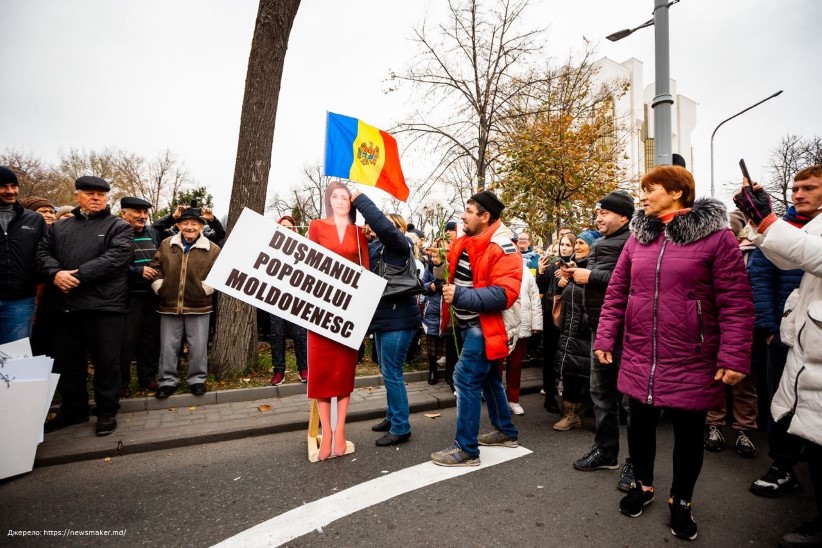 У Молдові під час протестів проросійської партії “Шор” затримали 63 людини