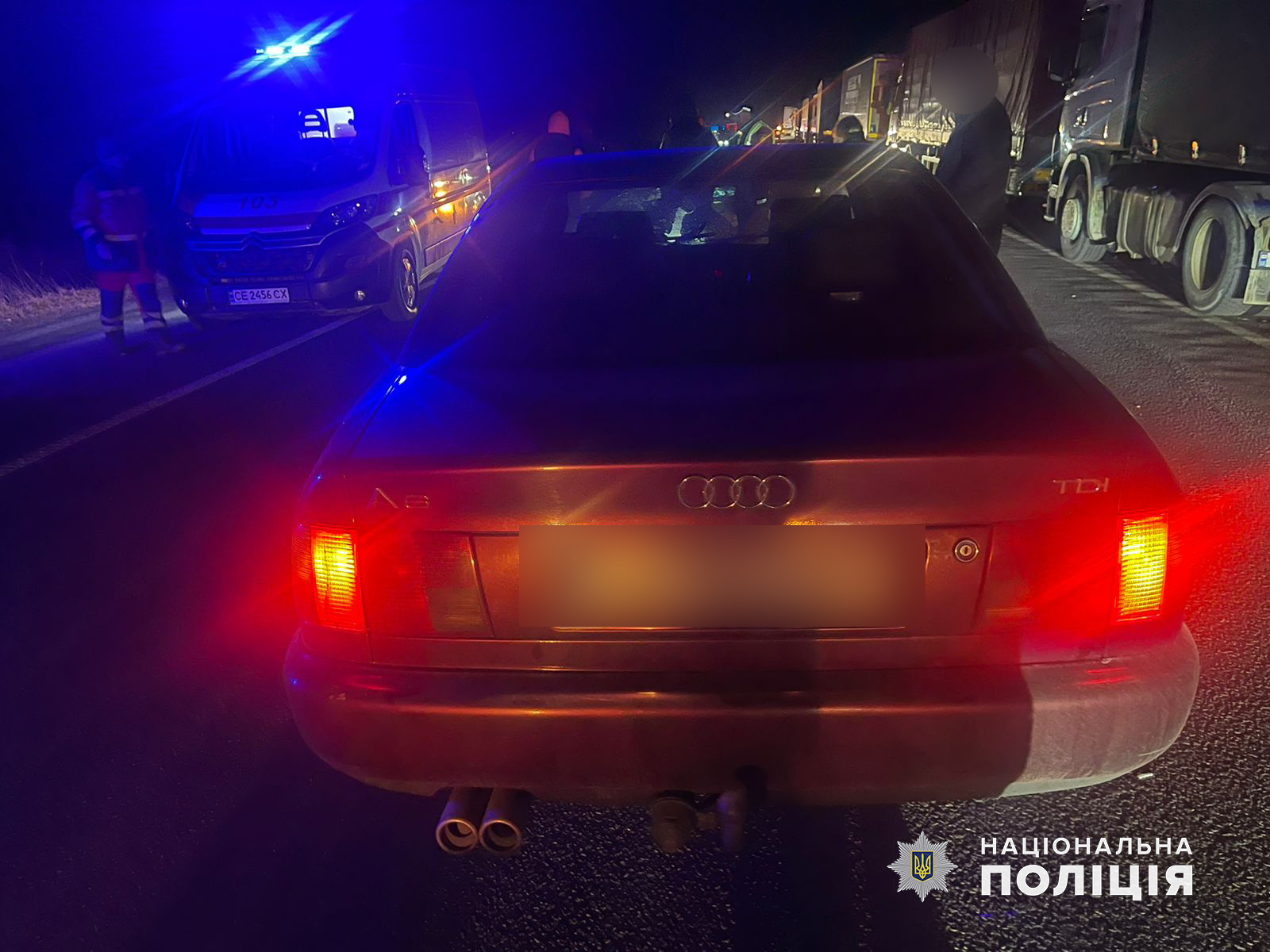 ДТП на Буковині: водій автомобіля «Audi» наїхав на пішохода