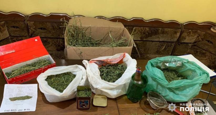 Під час обшуку на Сокирянщині поліціянти виявили у місцевого жителя 52 нарковмісні рослини та майже кілограм канабісу