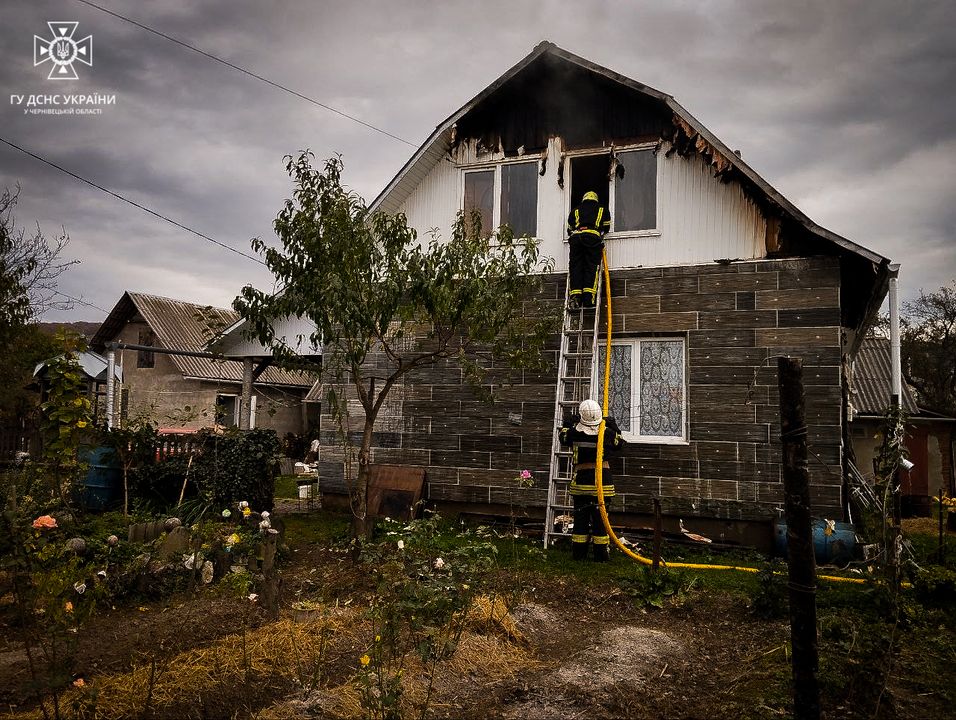 Горіли житловий будинок та сіно: за минулу добу на Буковині сталися дві пожежі