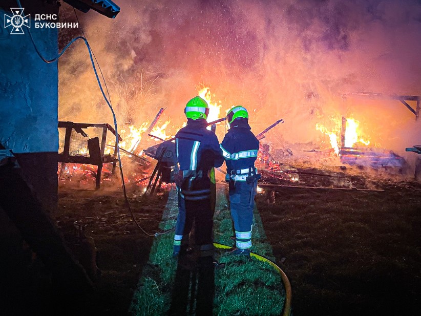 У Чернівецькій області вогнеборці ліквідували три пожежі