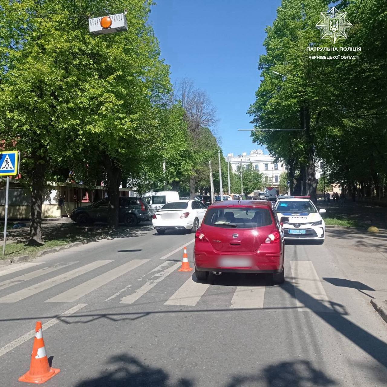 У Чернівцях на вулиці Садовій сталася ДТП: рух ускладнено