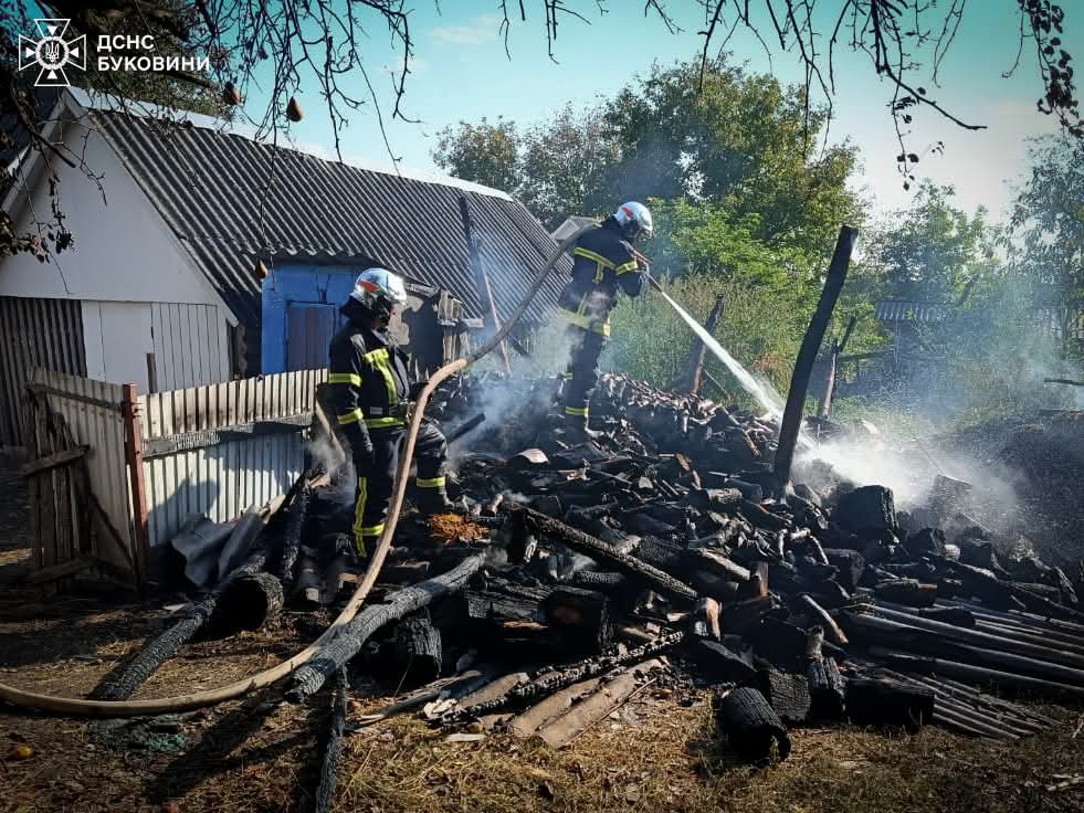 У Чернівецькій області ліквідовано п’ять пожеж, з них дві у житловому секторі