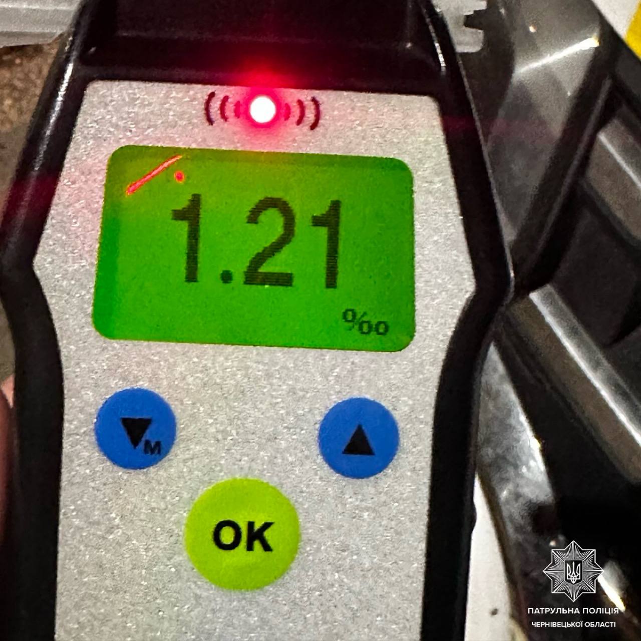 У Чернівцях патрульні виявили п’яного водія