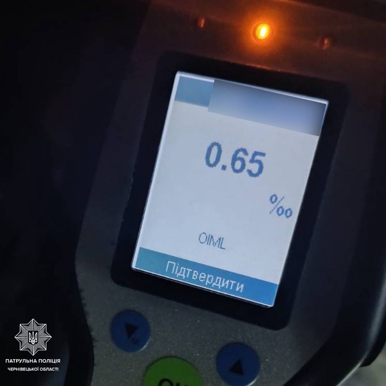 На Буковині патрульні склали протокол на нетверезу водійку