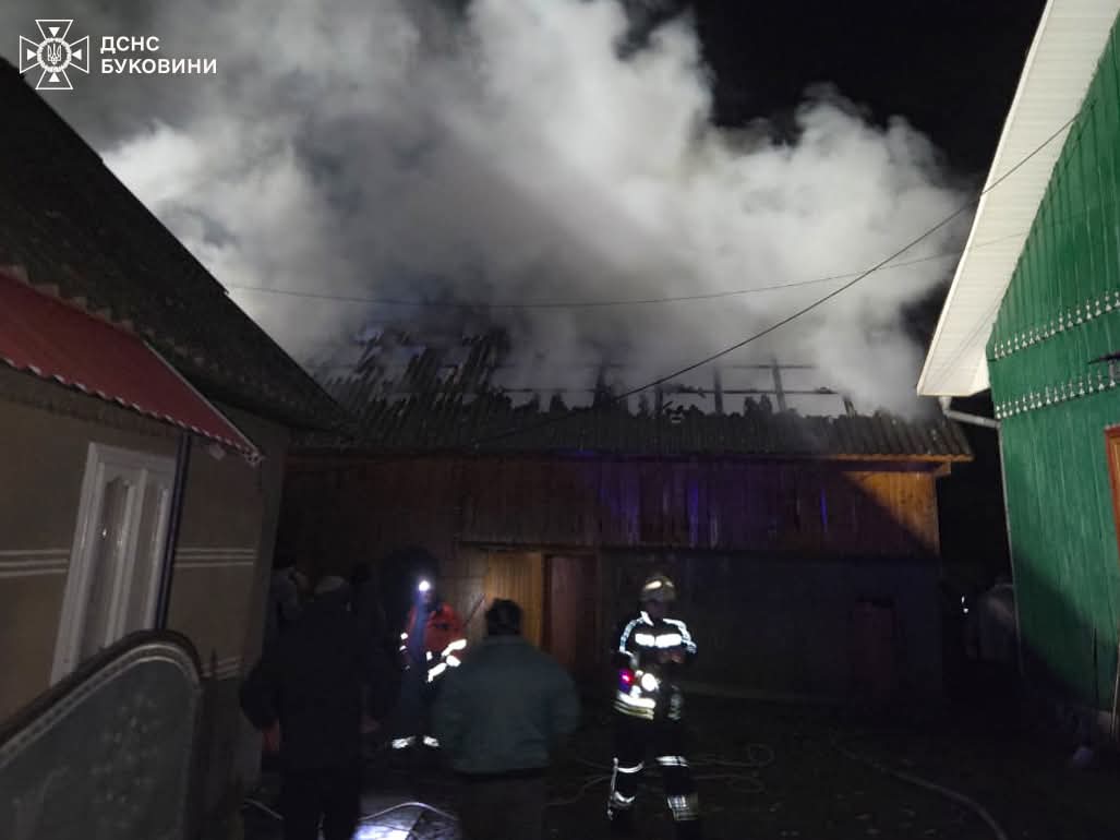 У Чернівецькій області вогнеборці ліквідували три пожежі