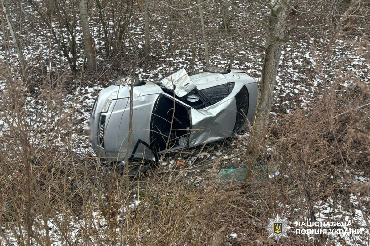 У Остриці внаслідок перекидання автомобіля травмувалася 37-річна водійка