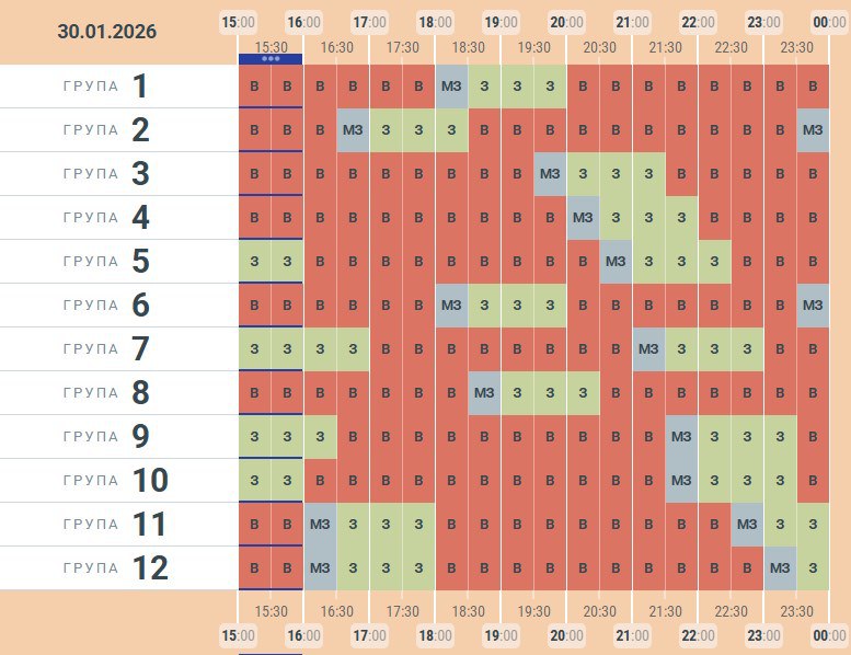 Чернівціобленерго оновило графік заживлення побутових споживачів електроенергії