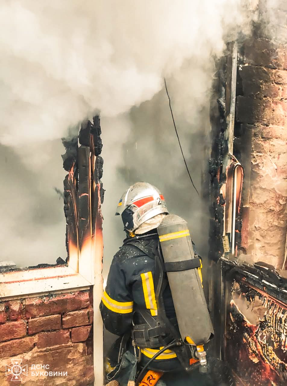 На Буковині за добу вогнеборці ліквідували дві пожежі