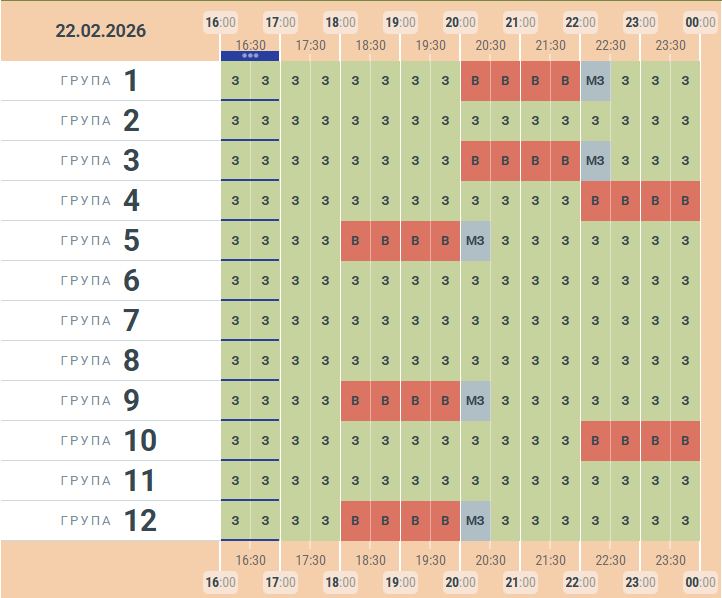 Чернівціобленерго оновило графік заживлення побутових споживачів електроенергії на 21 лютого